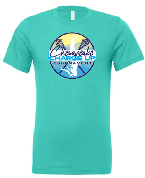 2024 Charge Up - TEAL Short Sleeve Bella Canvas Shirt (ONLINE ONLY)