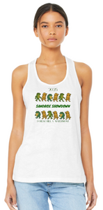 2025 RAC SANBOX SHOWDOWN- White Racer Back Tank Top