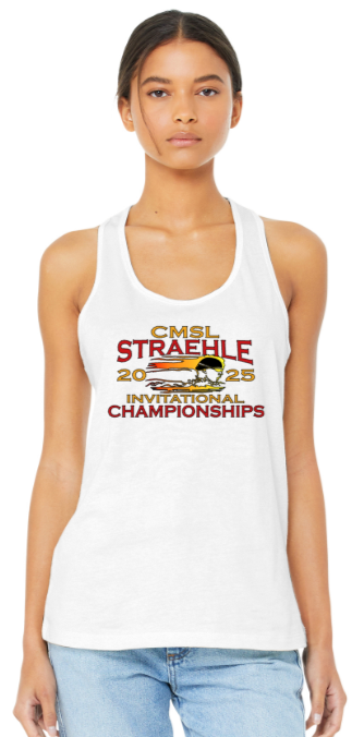 2025 Straehle Champs - White Racer Back Tank Top