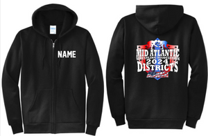 MAWA - 2024 Districts Full Zip Hoodie with Name - ONLINE ONLY