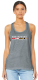 CC LAX - Ladies Racer Back Tank Tops (Red, White or Black) - Bella Canvas