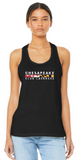 CC LAX - Ladies Racer Back Tank Tops (Red, White or Black) - Bella Canvas