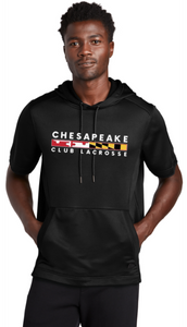 CC LAX - New Era Performance Terry Short Sleeve Hoodie