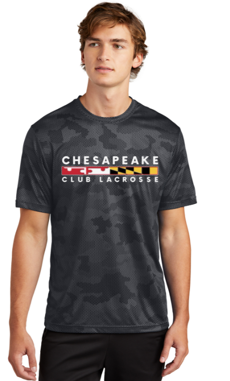 CC LAX - Camo Hex Short Sleeve Shirt (Black, White or Red) (Youth and Adult)