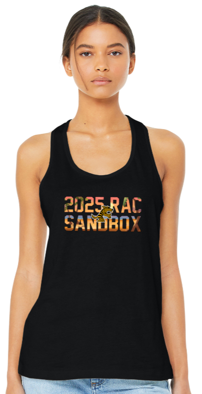 2025 RAC SANBOX SHOWDOWN- Black Racer Back Tank Top