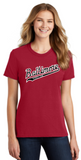 BBC - Official Lady Short Sleeve T Shirt (Black/White/Red)