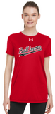 BBC - Under Armour Lady Short Sleeve T Shirt- (Black and Red)