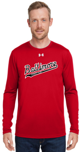 BBC - Under Armour Long Sleeve T Shirt- (Black and Red)