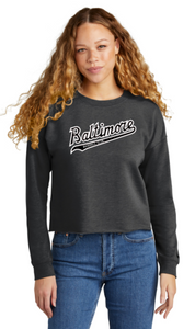 BBC - Ladies Tri-Blend Fleece Crop Crew