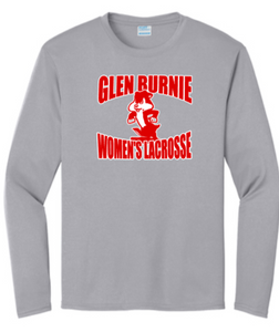 GB Lax - Gopher - Performance Silver Long Sleeve T Shirt