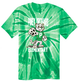 POES- Official Tye Dye Short Sleeve Shirt (Green or Bright Rainbow) (Youth or Adult)