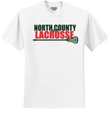 NCHS Lax - Official Short Sleeve T Shirt (Black, White, Grey, Pink or Red)