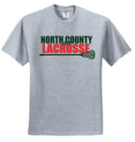 NCHS Lax - Official Short Sleeve T Shirt (Black, White, Grey, Pink or Red)