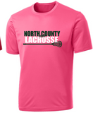 NCHS Lax - Official Performance Short Sleeve (White, Black, Silver, Pink or Red)