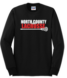 NCHS Lax - Official Long Sleeve T Shirt (White, Black, Red or Grey)