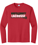 NCHS Lax - Official Long Sleeve Performance Shirt (Black, White, Grey, Pink or Red)