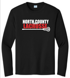 NCHS Lax - Official Long Sleeve Performance Shirt (Black, White, Grey, Pink or Red)