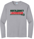 NCHS Lax - Official Long Sleeve Performance Shirt (Black, White, Grey, Pink or Red)