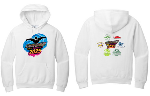 2025 CMSL DIVISION 1 CHAMPS - White Hoodie