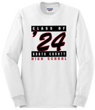 NCHS 2024 - 2024 - Long Sleeve T Shirt (Grey or White)