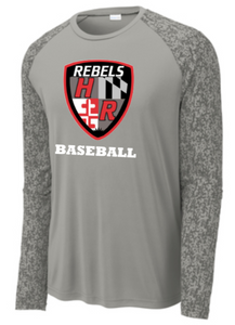 Harundale Baseball - Shield - Grey Camo Hex Performance Long Sleeve