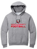 NC FOOTBALL - Gradient Hoodie Sweatshirt (Black, Grey or White)