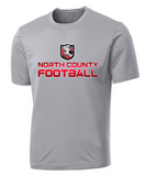 NC FOOTBALL - Gradient Performance Short Sleeve (Black, Grey or White)