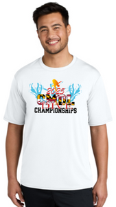 2025 CMDL CHAMPS - White Performance Short Sleeve Shirt (Diver's Names on Back)
