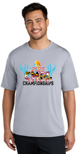 2025 CMDL CHAMPS - Grey Performance Short Sleeve Shirt (Diver's Names on Back)