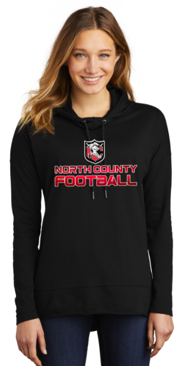 NC FOOTBALL - Official Featherweight French Terry Hoodie (Black)