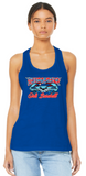 Chesapeake Girls Baseball - MD Flag - Bella Canvas Racerback Tank Top Shirt (Royal Blue or Sports Grey)