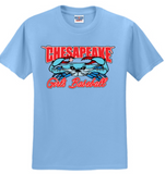 Chesapeake Girls Baseball - Classic - Short Sleeve T Shirt (Columbia Blue, Royal Blue or Sports Grey)