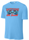 Chesapeake Girls Baseball - MD Flag - Performance Short Sleeve T Shirt (Royal Blue, Carolina Blue or Concrete Grey)