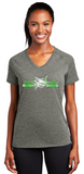 Russett Sharks - Gradient - Ladies Ultimate Performance V-Neck