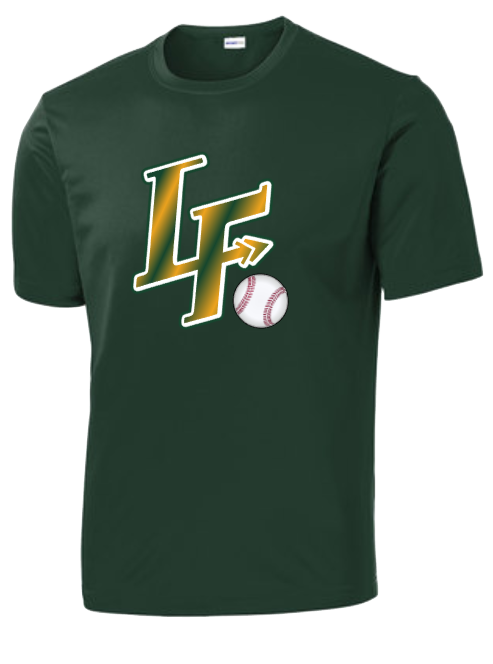 LF Baseball - LF Gradient Performance Short Sleeve T Shirt (Green, White or Grey)