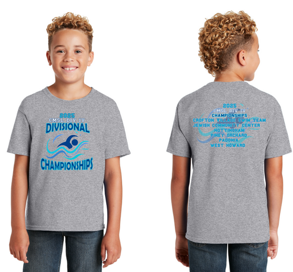 2025 CMSL DIV IV CHAMPS - Grey Cotton Short Sleeve Shirt