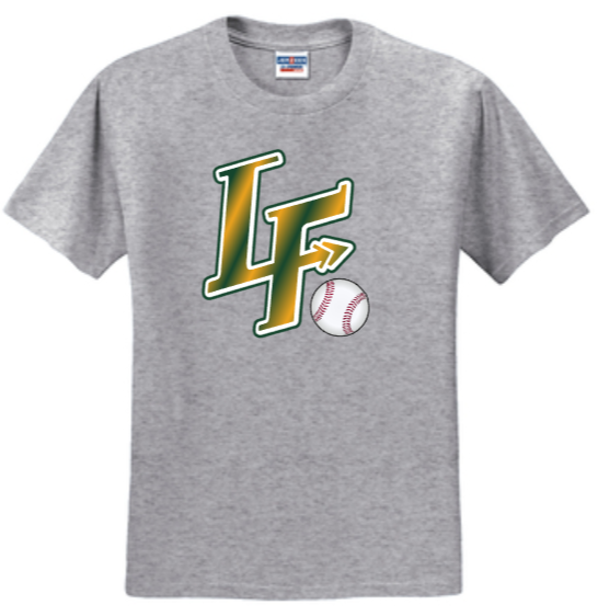LF Baseball - LF Gradient Short Sleeve T Shirt (Green, White or Grey)