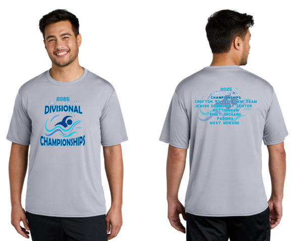 2025 CMSL DIV IV CHAMPS - Grey Performance Short Sleeve Shirt