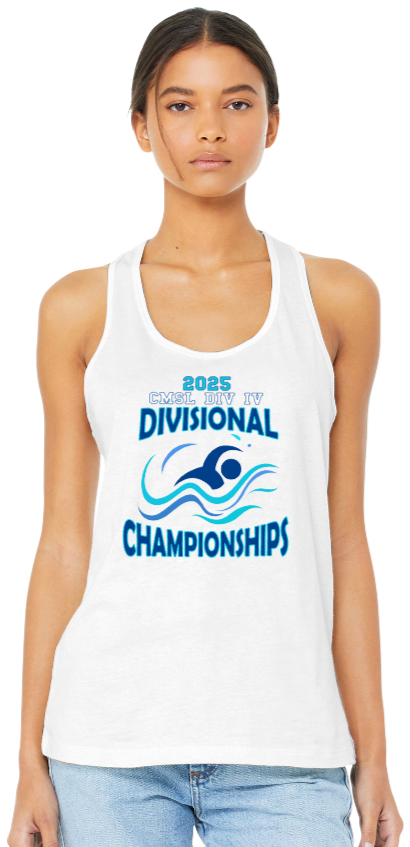 2025 CMSL DIV IV CHAMPS - White Racer Back Tank Top