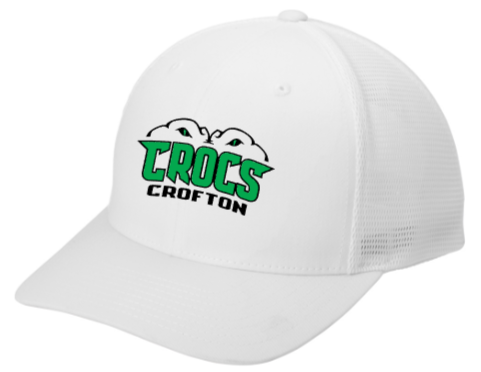 Crofton Crocs - White Flex Fit Hat