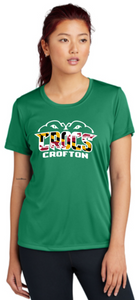 Crofton Crocs - Green MD Flag - Lady Performance Short Sleeve