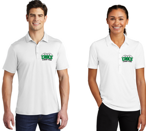 Crofton Crocs - White Performance Polo(Unisex or Lady Cut)