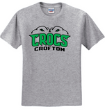 Crofton Crocs - Short Sleeve T Shirt (White or Green)