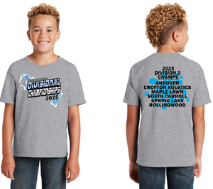 2025 CMSL DIV 2 CHAMPS - Grey Cotton Short Sleeve Shirt