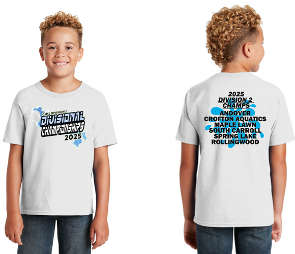 2025 CMSL DIV 2 CHAMPS - White Cotton Short Sleeve Shirt