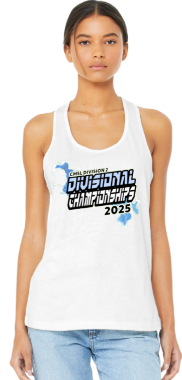 2025 CMSL DIV 2 CHAMPS - White Racer Back Tank Top
