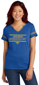 Honeygo Hurricanes - Plate Ladies Halftime Notch Neck Tee