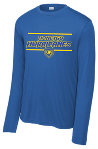 Honeygo Hurricanes - Plate Performance Long Sleeve T Shirt (Blue, Gold or White)