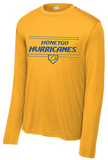 Honeygo Hurricanes - Plate Performance Long Sleeve T Shirt (Blue, Gold or White)