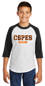 CSP Elementary - Stripes - Youth Raglan Shirt